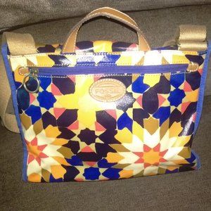 Vinyl Coated Fossil Messenger Bag